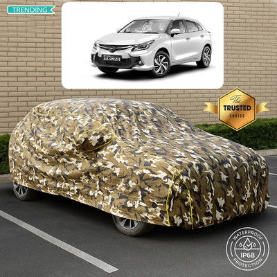 CODOKI Car Cover For Toyota Glanza V Petrol (With Mirror Pockets)(Yellow, Multicolor)