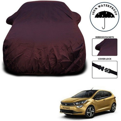 SEBONGO Car Cover For Tata Altroz (With Mirror Pockets)(Maroon)