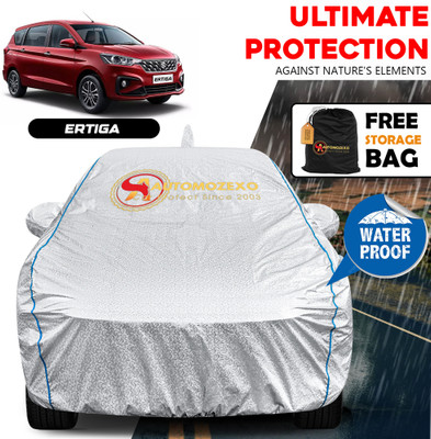 AUTOMOZEXO Car Cover For Maruti Ertiga (With Mirror Pockets)(Silver)