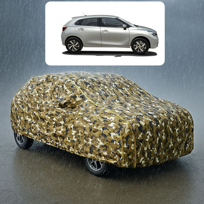 GOSHIV-car and bike accessories Car Cover For Toyota Glanza V (With Mirror Pockets)(Yellow)