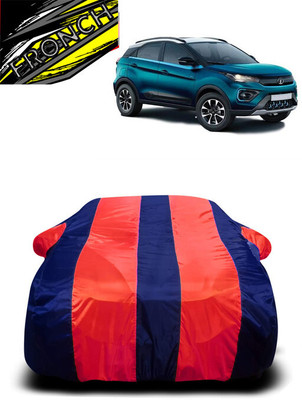 FRONCH Car Cover For Tata Nexon (With Mirror Pockets)(Red, Blue)