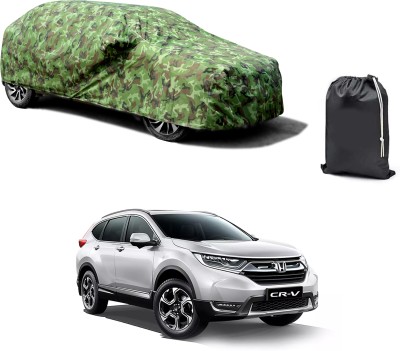 GOSHIV-car and bike accessories Car Cover For Honda CR-V (With Mirror Pockets)(Green)