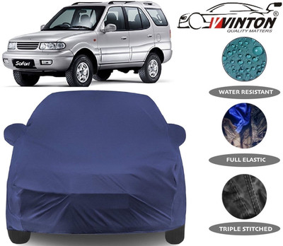 V VINTON Car Cover For Tata Safari (With Mirror Pockets)(Blue)