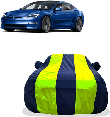 Tricway Car Cover For Tesla Model X Electric(Battery) (With Mirror Pockets)(Yellow)