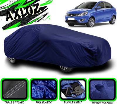AXLOZ Car Cover For Tata Zest (With Mirror Pockets)(Blue)
