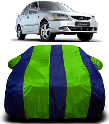 AXLOZ Car Cover For Hyundai Accent (With Mirror Pockets)(Multicolor)