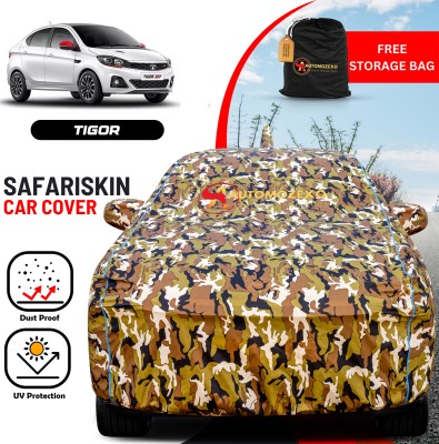 AUTOMOZEXO Car Cover For Tata Tigor (With Mirror Pockets)(Multicolor)