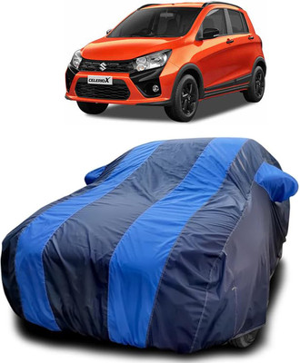 QLAX Car Cover For Maruti Suzuki CelerioX AMT VXI (With Mirror Pockets)(Blue)