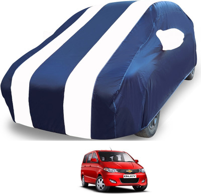 MOCKHE Car Cover For Chevrolet Enjoy (With Mirror Pockets)(White)