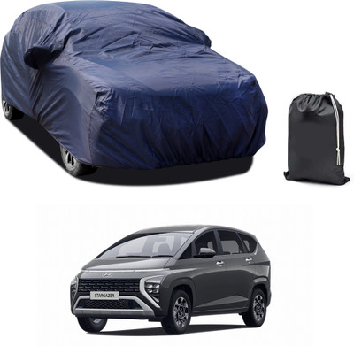 PAGORA Car Cover For Hyundai Universal For Car (With Mirror Pockets)(Blue)