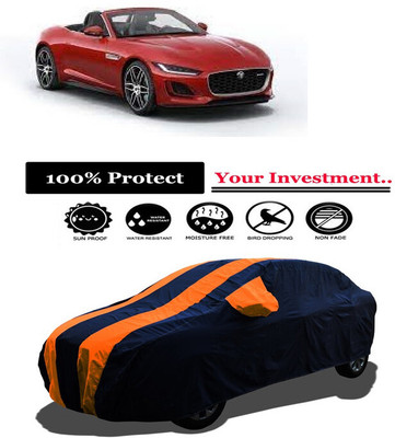 Amexride Car Cover For Jaguar F-Type Convertible R-Dynamic 2.0 (With Mirror Pockets)(Orange)