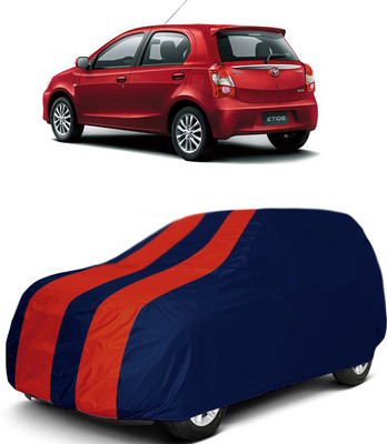 MoTRoX Car Cover For Toyota Etios Liva (Without Mirror Pockets)(Red, Blue)