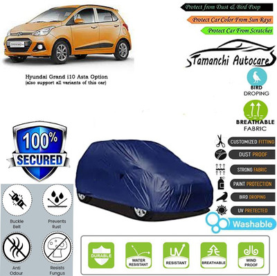 Tamanchi Autocare Car Cover For Hyundai Grand i10 Asta Option(Blue)