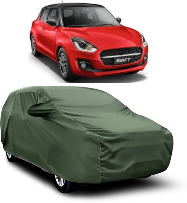 JEHOVA Car Cover For Maruti Suzuki Swift (With Mirror Pockets)(Green)