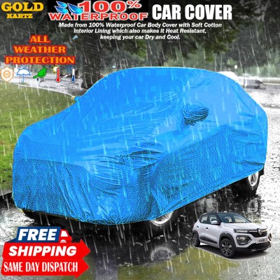 GOLDKARTZ Car Cover For Renault Kwid(Blue)