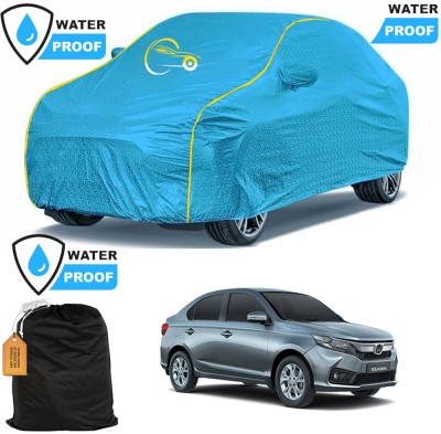 THE REAL ARV Car Cover For Honda Amaze, Amaze E Diesel, Amaze E i-DTEC, Amaze E i-VTEC, Amaze E Petrol, Amaze EX (With Mirror Pockets)(Blue)