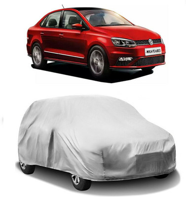 HMS Car Cover For Volkswagen Vento (Without Mirror Pockets)(Silver)