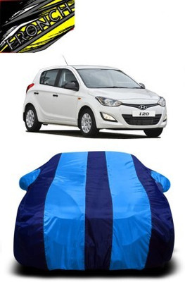 FRONCH Car Cover For Hyundai i20 Active SX Petrol (With Mirror Pockets)(Blue)