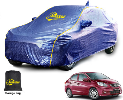 GARREGE Car Cover For Honda Amaze E Diesel (With Mirror Pockets)(Blue, For 2013, 2014, 2015, 2016, 2017 Models)