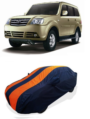 Coxtor Car Cover For Tata Sumo Grande MK II (With Mirror Pockets)(Orange)