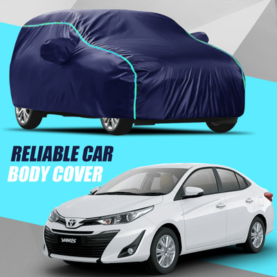 KULTEX Car Cover For Toyota Yaris (With Mirror Pockets)(Multicolor)