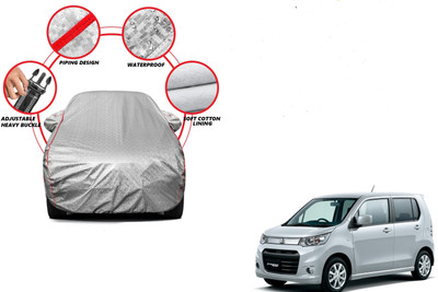 Auto Oprema Car Cover For Maruti Suzuki WagonR Electric Vehicle (With Mirror Pockets)(Silver)
