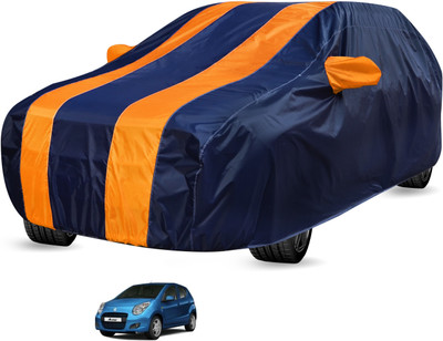 Auto Hub Car Cover For Maruti Suzuki A-Star (Without Mirror Pockets)(Black, Orange)