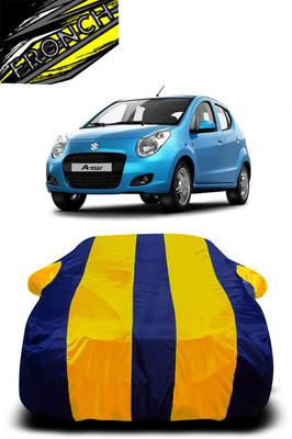 FRONCH Car Cover For Maruti Suzuki A-Star (With Mirror Pockets)(Yellow, Blue)