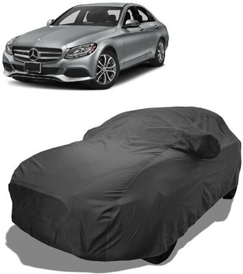 Coxtor Car Cover For Mercedes Benz C-Class Progressive C 220d Diesel (With Mirror Pockets)(Grey)
