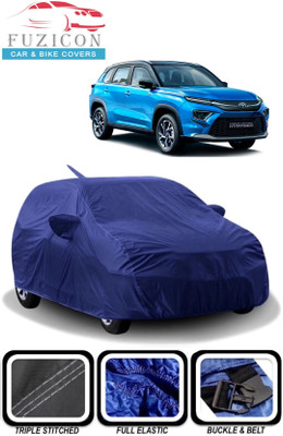 FUZICON Car Cover For Toyota Urban Cruiser (With Mirror Pockets)(Blue)