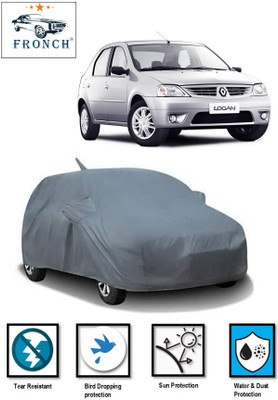 FRONCH Car Cover For Renault Logan (With Mirror Pockets)(Grey)