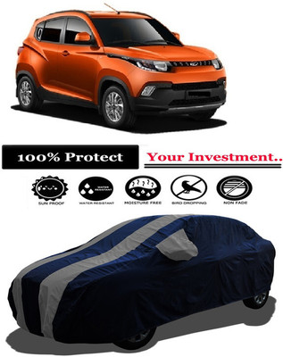 Amexride Car Cover For Mahindra KUV100 NXT D75 K8 Diesel (With Mirror Pockets)(Grey)