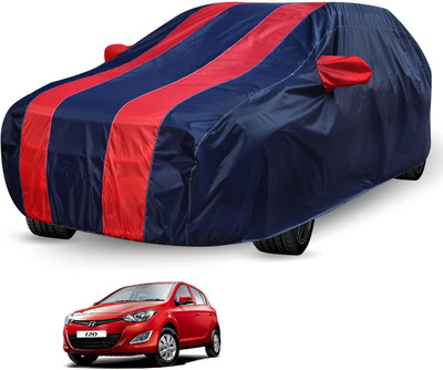 Auto Hub Car Cover For Hyundai i20 (Without Mirror Pockets)(Black, Red)