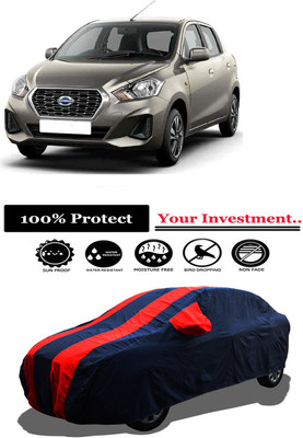 Amexride Car Cover For Datsun Datsun GO D Petrol (With Mirror Pockets)(Red)