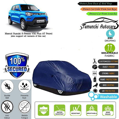 Tamanchi Autocare Car Cover For Maruti Suzuki S-Presso VXI Plus AT Petrol(Blue)