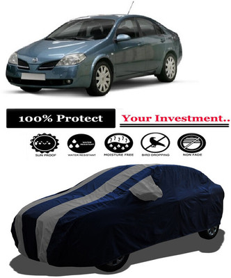 Amexride Car Cover For Nissan Primera 1.6 Acenta (With Mirror Pockets)(Grey)