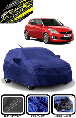 FRONCH Car Cover For Maruti Swift AMT ZXI Plus Petrol (With Mirror Pockets)(Blue)