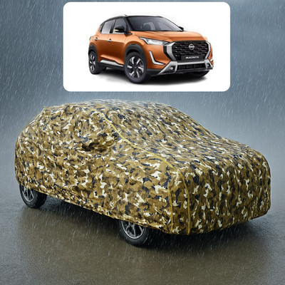 PAGORA Car Cover For Nissan Magnite (With Mirror Pockets)(Yellow, White)