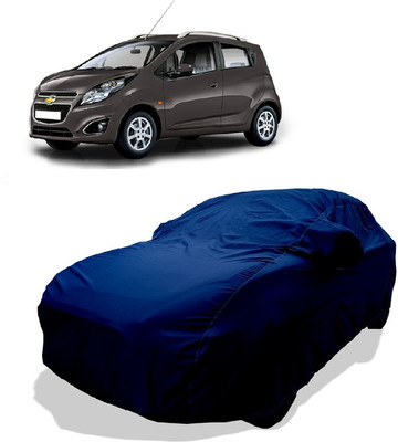 Coxtor Car Cover For Chevrolet Beat 1D (With Mirror Pockets)(Green)