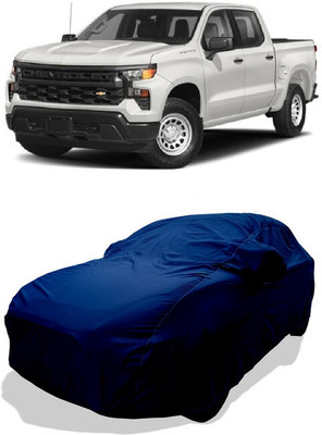 Coxtor Car Cover For Chevrolet Silverado 5.3L (With Mirror Pockets)(Blue)