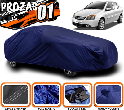 prozas Car Cover For Tata Indigo eCS (With Mirror Pockets)(Blue)