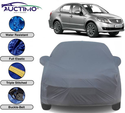 AUCTIMO Car Cover For Maruti Suzuki SX4 (With Mirror Pockets)(Grey)