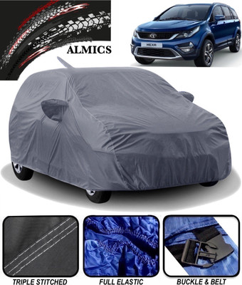 ALMICS Car Cover For Tata Hexa (With Mirror Pockets)(Grey)