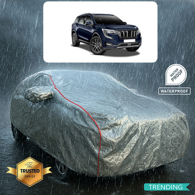 PAGORA Car Cover For Mahindra XUV 700 (With Mirror Pockets)(Silver, Red)
