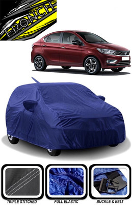 FRONCH Car Cover For Tata Tigor (With Mirror Pockets)(Blue)