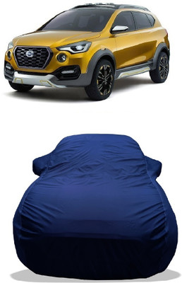 Wegather Car Cover For Datsun Go-Cross (With Mirror Pockets)(Blue)