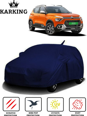KARKING Car Cover For Citroen C3 Aircross (With Mirror Pockets)(Blue)