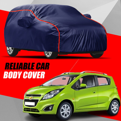 S Shine Max Car Cover For Chevrolet Beat (With Mirror Pockets)(Multicolor)