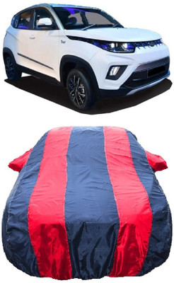 Wegather Car Cover For Mahindra eKUV100 P1 Electric (With Mirror Pockets)(Red)
