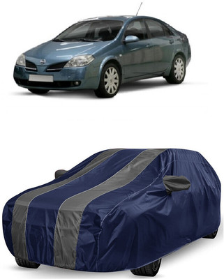 ANTOFY Car Cover For Nissan Primera 1.6 Acenta (With Mirror Pockets)(Grey, Blue)